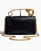 Safety Pin Designer Crossbody Shoulder Bag for Women