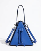 Geometric Pyramid Leather Crossbody Bag for Women