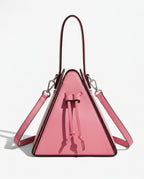 Geometric Pyramid Leather Crossbody Bag for Women
