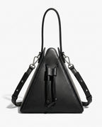 Geometric Pyramid Leather Crossbody Bag for Women