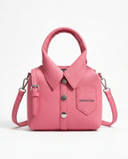 Polo Collar-Detail Crossbody Bag for Women