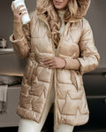Warm Insulated Hooded Winter Puffer Coat for Women