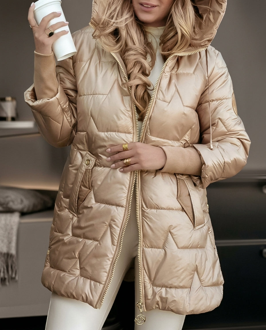 Warm Insulated Hooded Winter Puffer Coat for Women