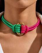 Sinclair Women's Two Tone Cord Knot Choker
