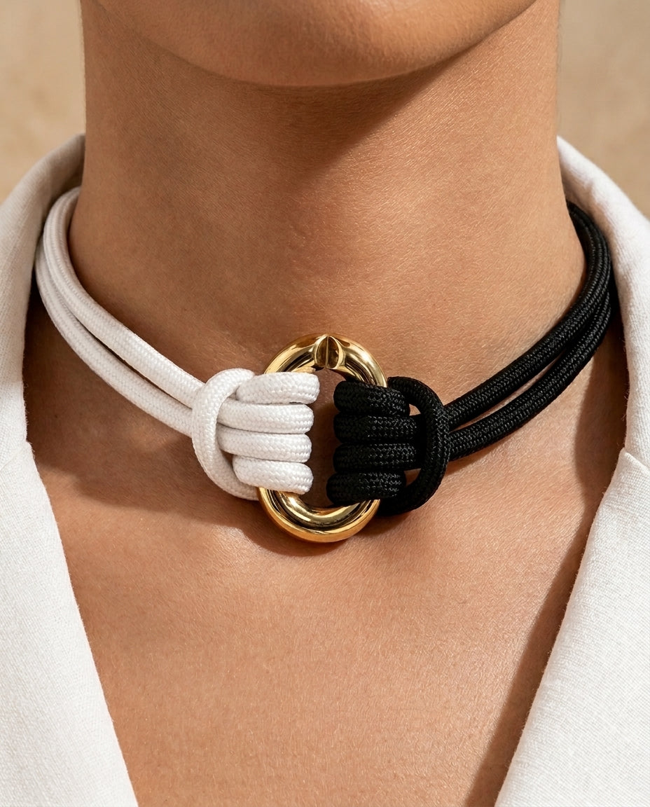 Sinclair Women's Two Tone Cord Knot Choker