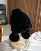 Kensington Women's Mink Fur Pom Pom Winter Hat