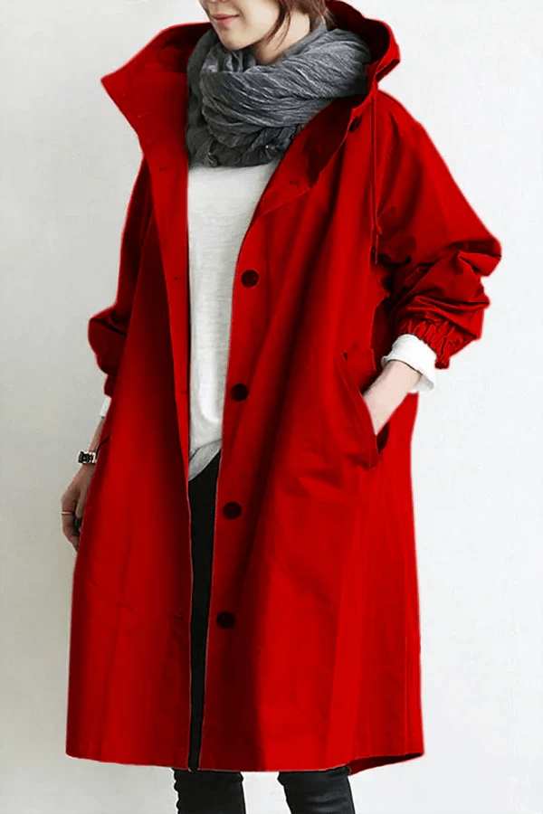 Wanda Lightweight Hooded Waterproof Rain Jacket