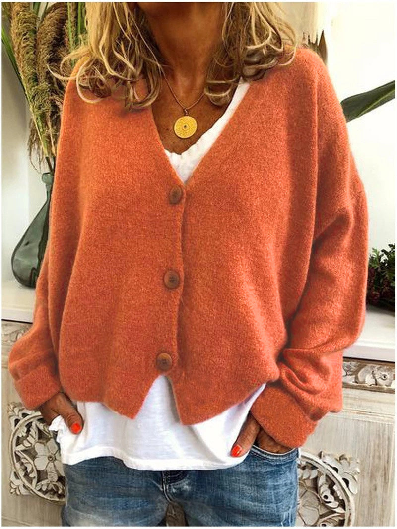 Lila French-Style Button-Front Cardigan