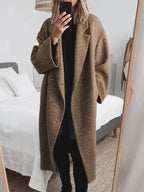 Shay Relaxed Fit Longline Wool Blend Coat