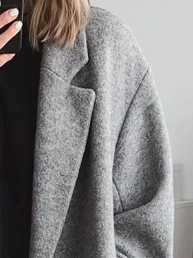 Shay Relaxed Fit Longline Wool Blend Coat