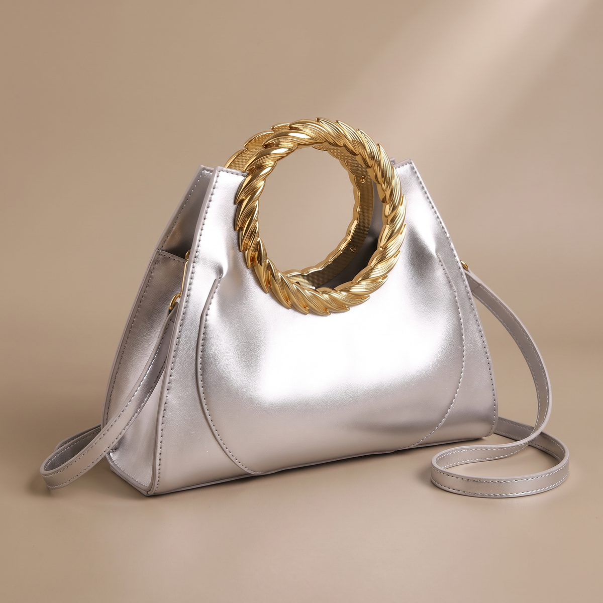 Lillie Leather Top Handle Handbag & Crossbody