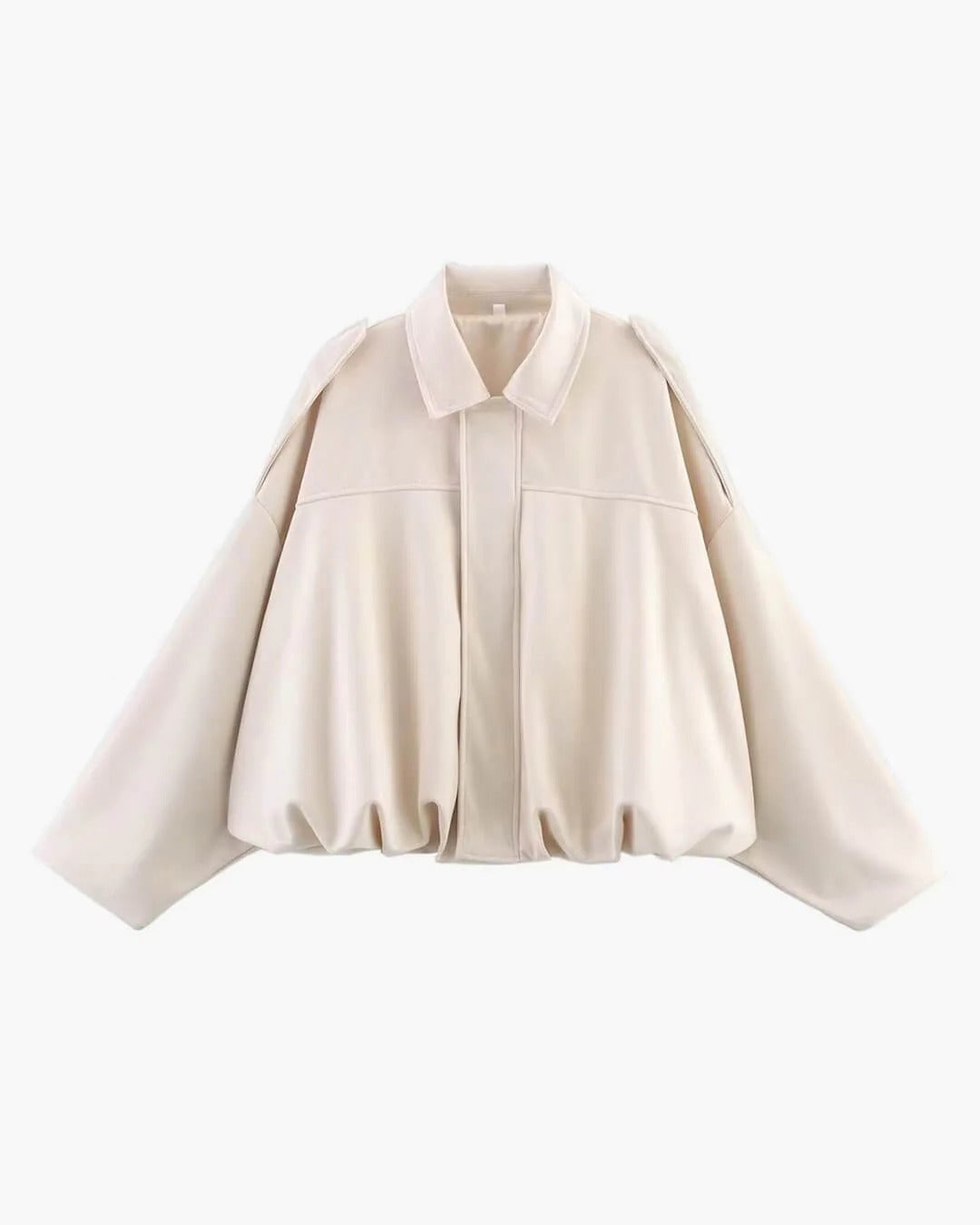 Elsa Faux-Suede Collared Bomber Jacket for Fall