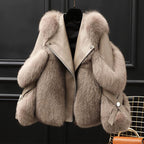 Ola Stylish Oversized Fur Coat for Winter