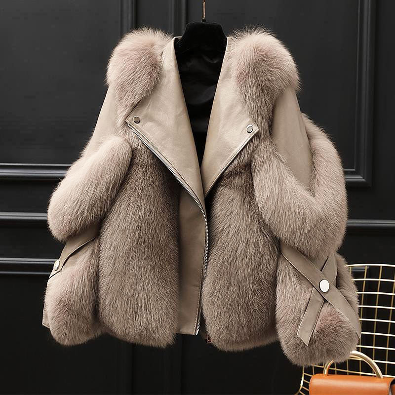 Ola Stylish Oversized Fur Coat for Winter