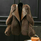 Ola Stylish Oversized Fur Coat for Winter