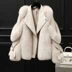 Ola Stylish Oversized Fur Coat for Winter