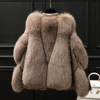 Ola Stylish Oversized Fur Coat for Winter