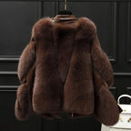 Ola Stylish Oversized Fur Coat for Winter