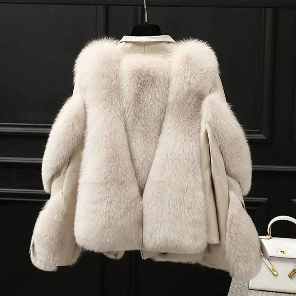 Ola Stylish Oversized Fur Coat for Winter
