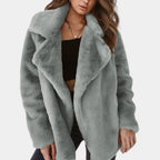 Bella Stylish Fur Lapel Warm Winter Coat