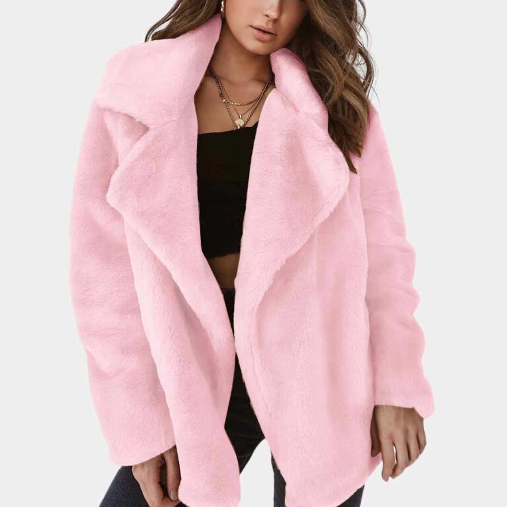 Bella Stylish Fur Lapel Warm Winter Coat