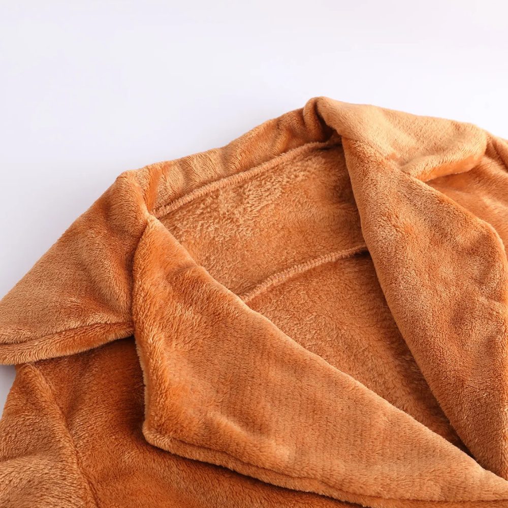 Bella Stylish Fur Lapel Warm Winter Coat