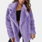 Bella Stylish Fur Lapel Warm Winter Coat