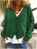 Lila French-Style Button-Front Cardigan