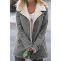 Ellie Warm Long Sherpa Lapel Winter Coat