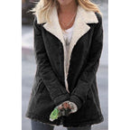 Ellie Warm Long Sherpa Lapel Winter Coat